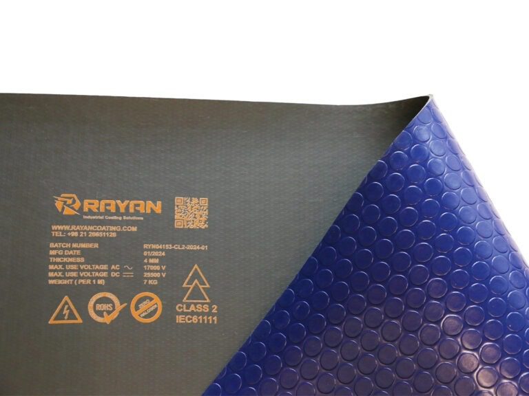 عکس فپوش ایمن برای کارگاه‌های صنعتی با ولتاژ بالا با ضخامت 4 میلیمتر