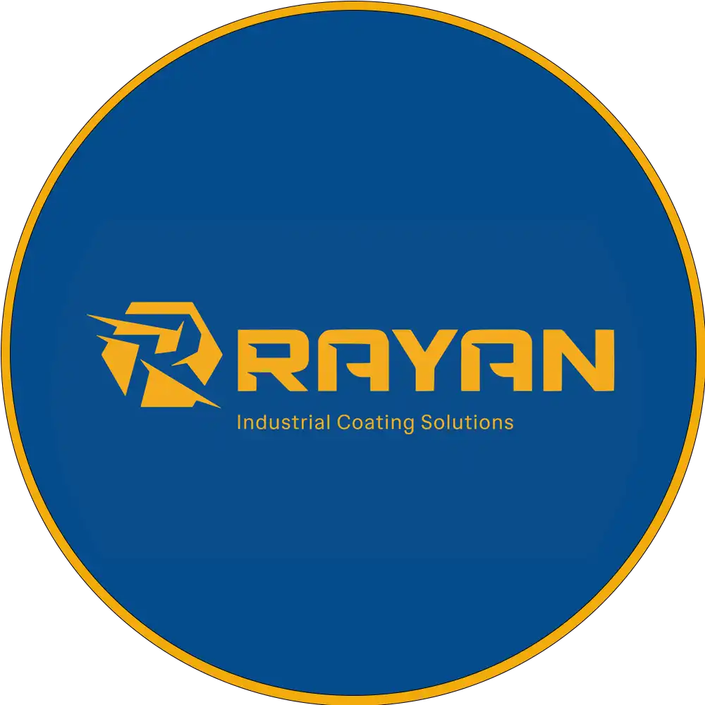 لوگو رایان دایره ای با بک گراند آبی