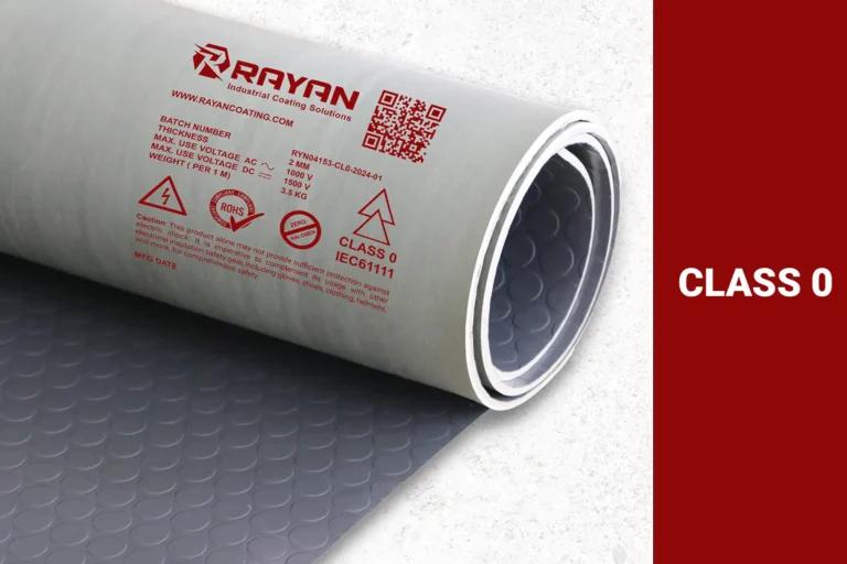 عکس کفپوش عایق برق کلاس 0 رایان – استاندارد IEC 61111