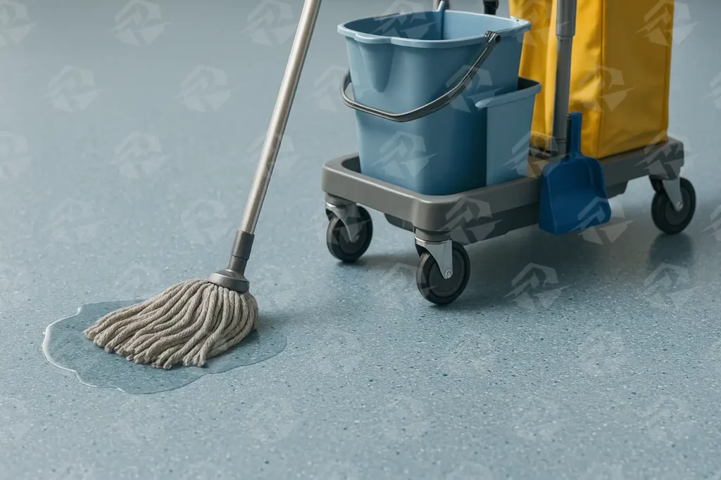 عکس نظافت و شستشو کفپوش آنتی باکتریال