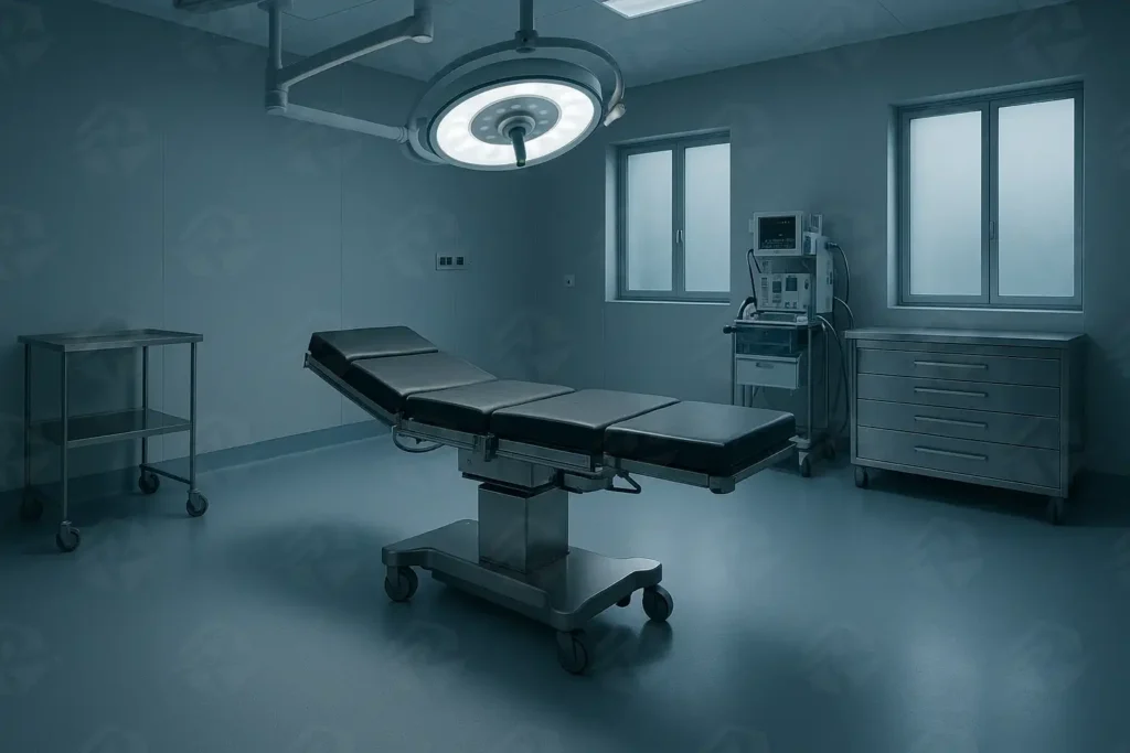 عکس اتاق عمل با کفپوش آنتی باکتریال یکپارچه