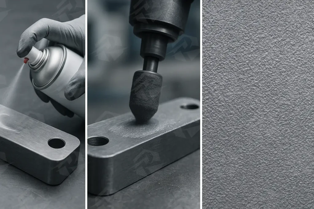 عکس آماده سازی سطح برای اعمال بتونه اپوکسی فلزی