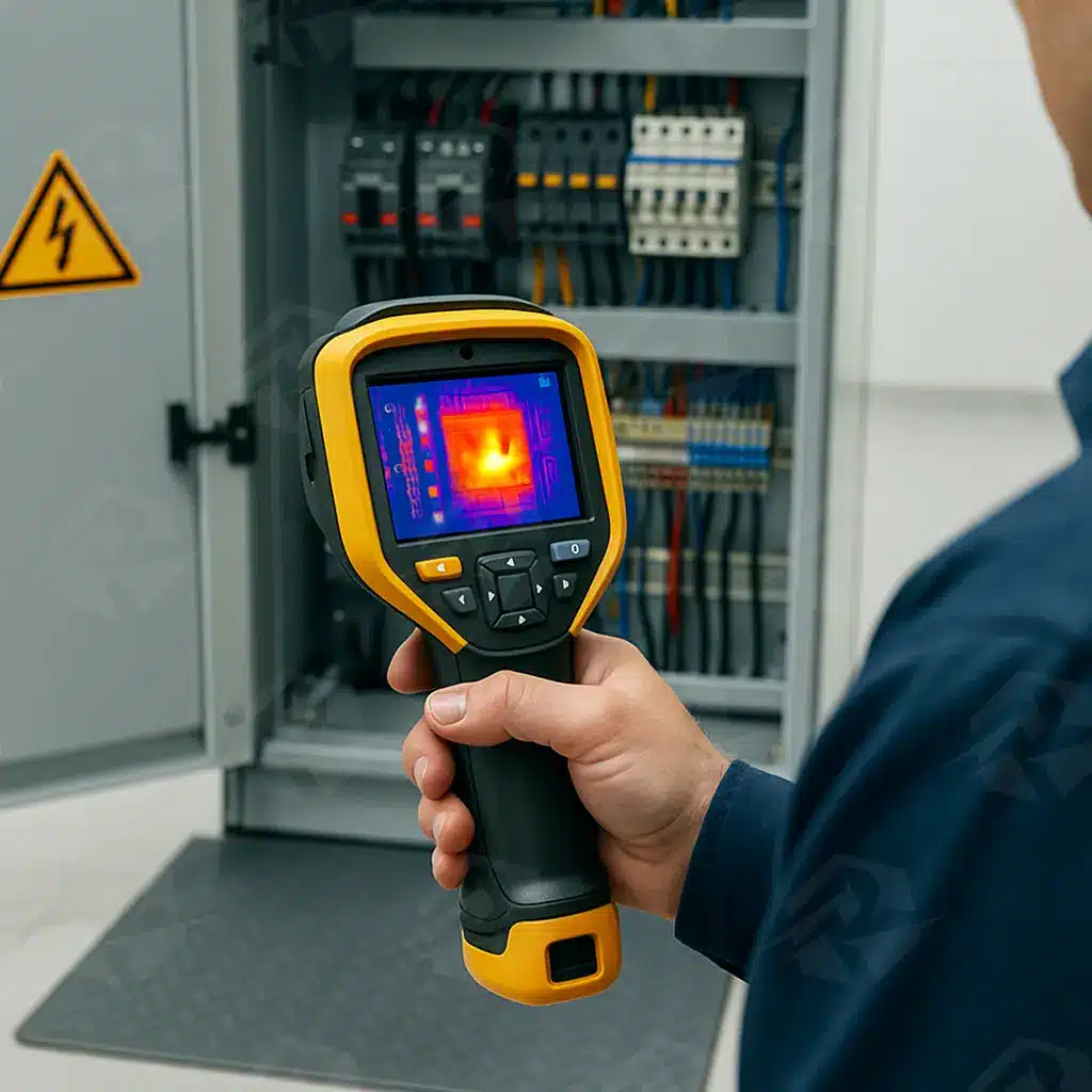 عکس تصویربرداری حرارتی برای پیش‌بینی تعمیر و نگهداری از تجهیزات الکتریکی