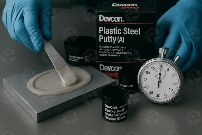 عکس بتونه اپوکسی فلزی در بازه زمان کاربری