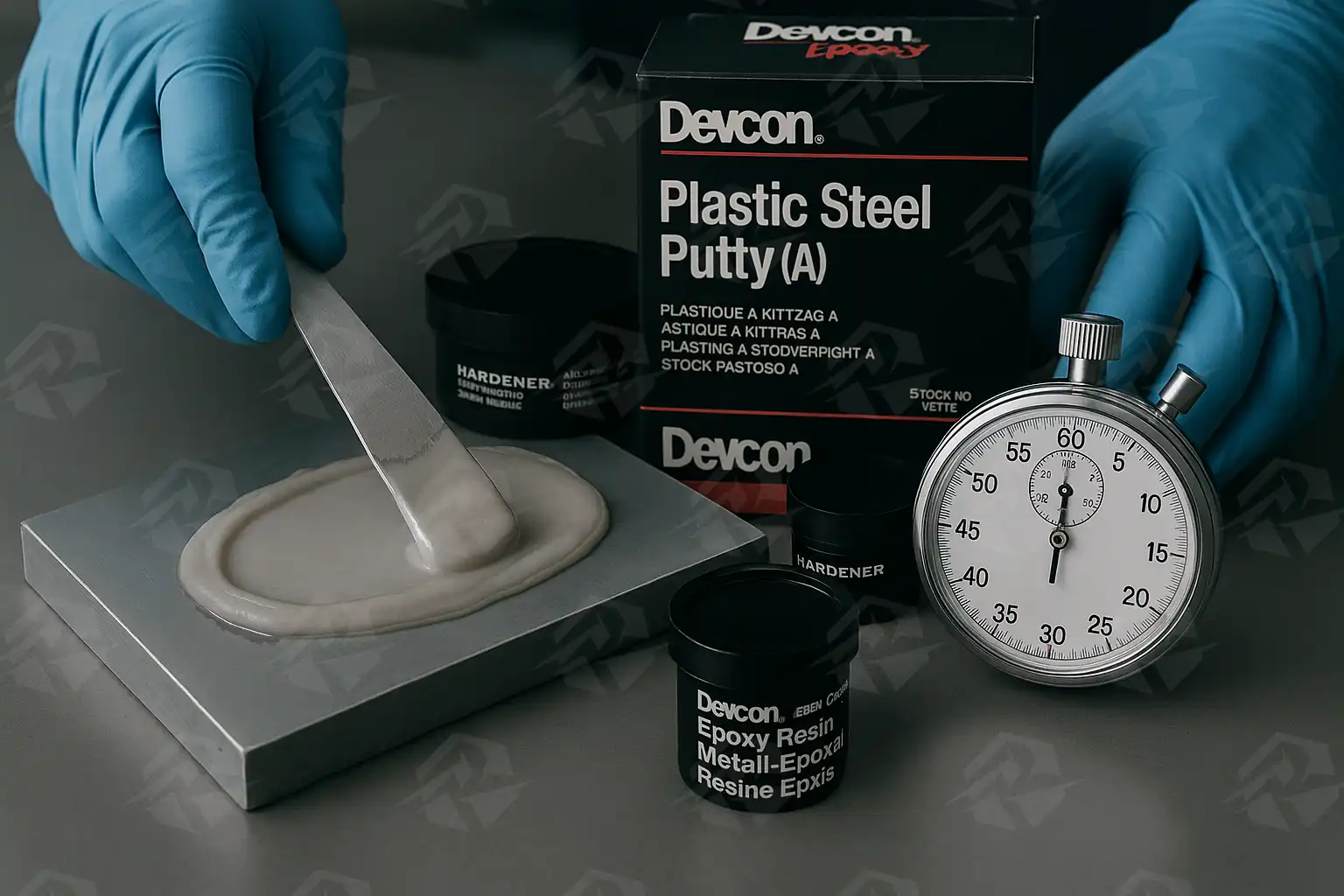 عکس بتونه اپوکسی فلزی در بازه زمان کاربری