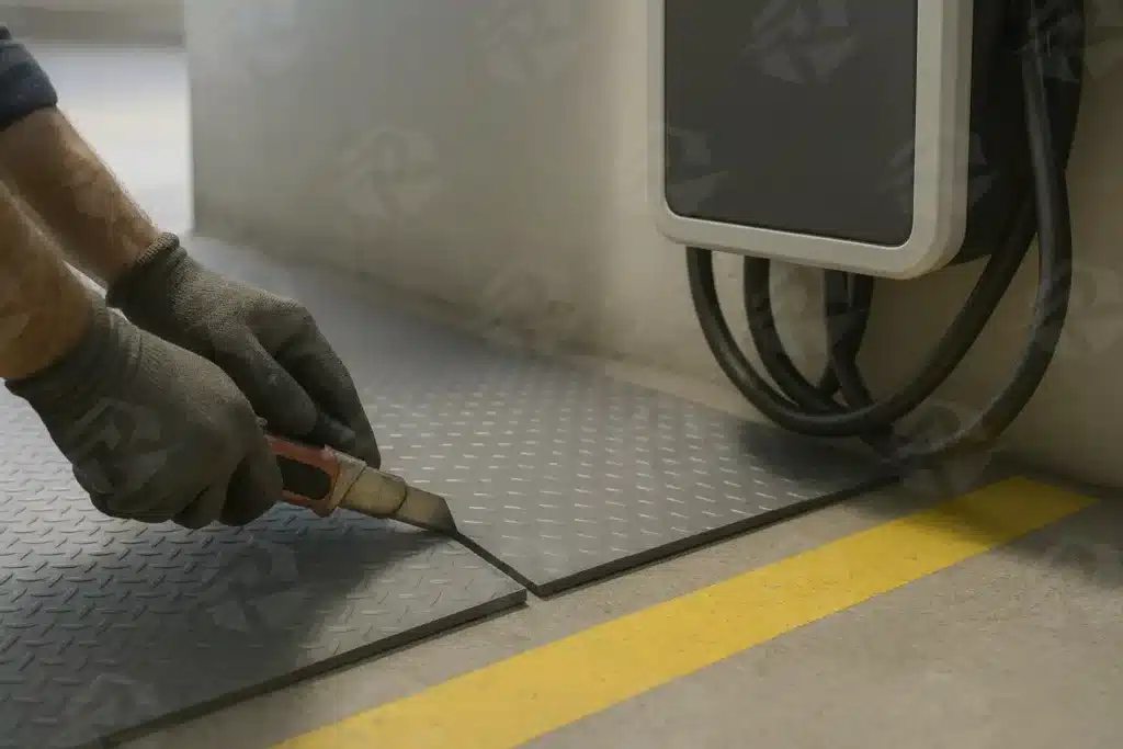 عکس برش کفپوش عایق برق