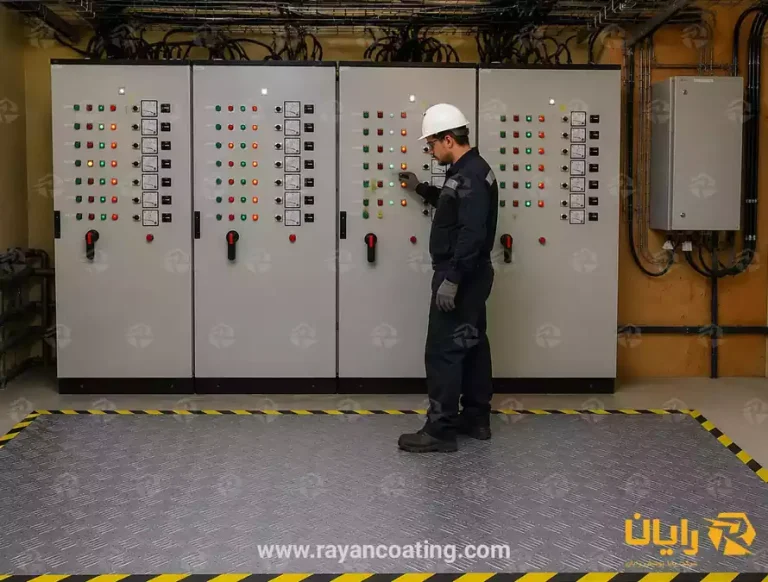عکس کف پوش عایق برق رایان CH در اتاق MCC